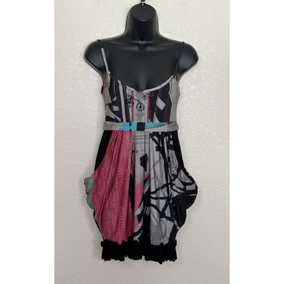 Save The Queen Tank Top Colorful Tunic Blouse Artsy Boho Italy, M - Picture 1 of 15